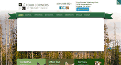 Desktop Screenshot of fourcornersvetclinic.com